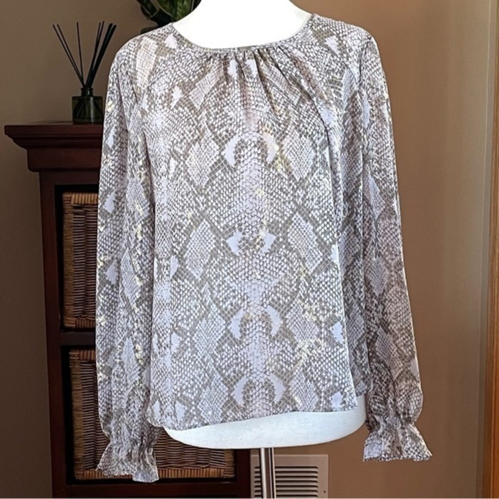 Sincerely Jules Snake Print Top